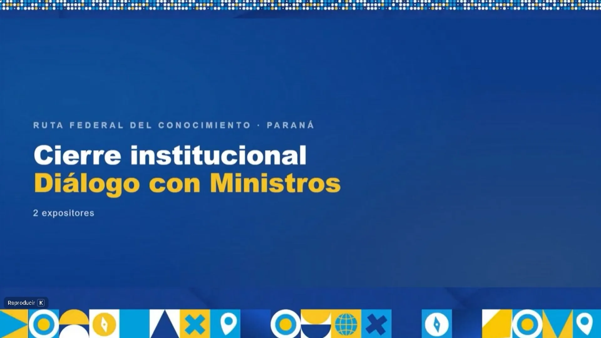 Cierre institucional